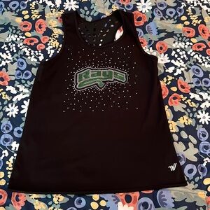 Stingray Allstars Cheer Tank - Black with Rhinestone Logo